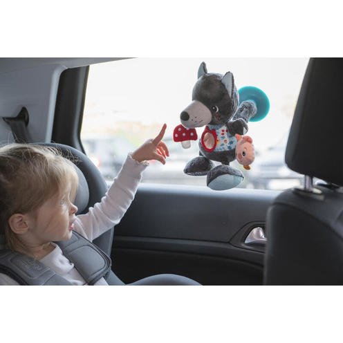Peluche d'activités nomade Louis - Gris/bleu - LILLIPUTIENS