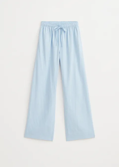 Linnen broek blauw (BLW.L)