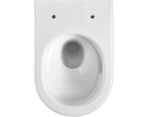Jungborn wandclosetset ONE 53, randloos, glanzend wit, met toiletzitting met Turbo-Flush-technologie