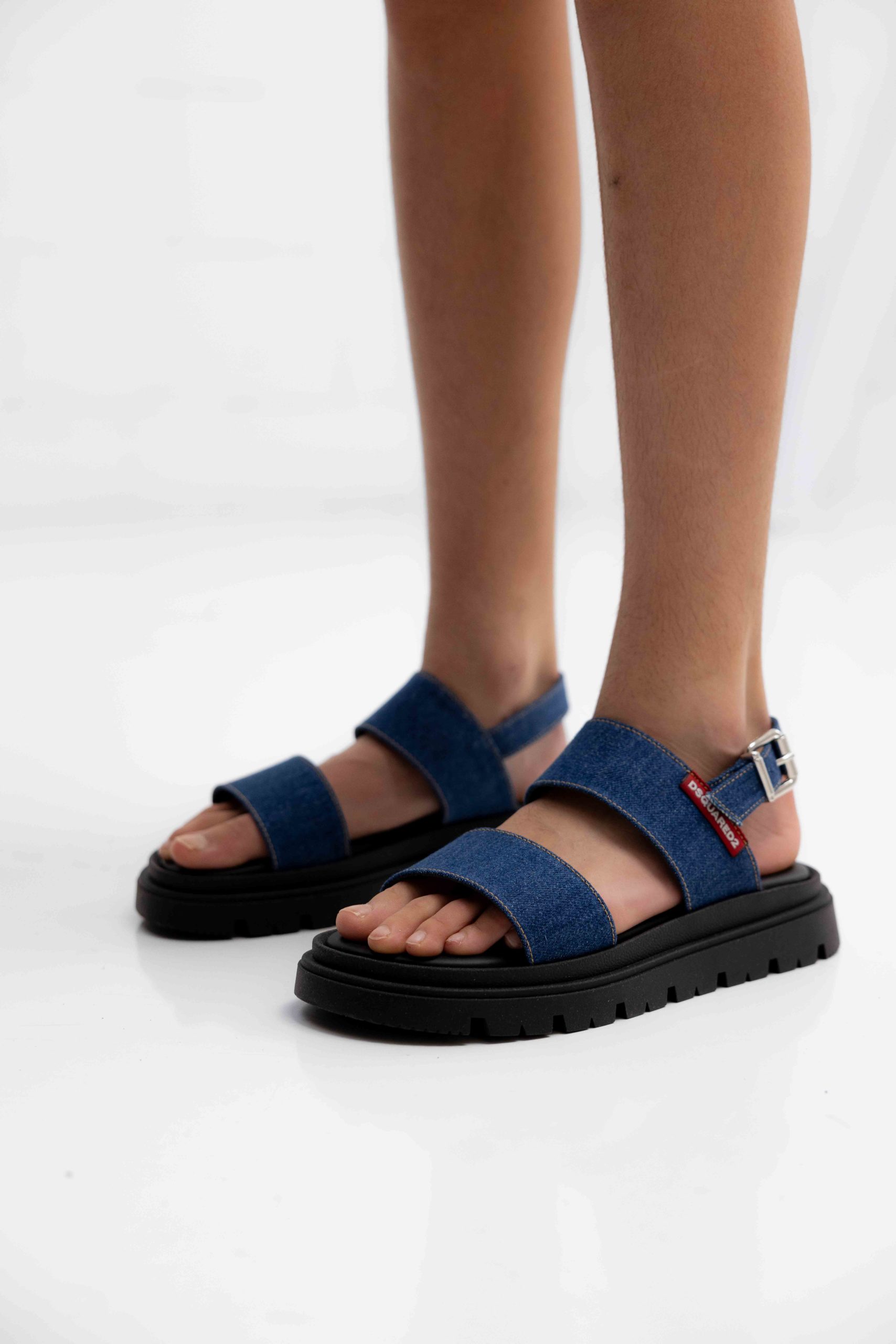 Dsquared2 77703 Sandalen Kids Zwart/Blauw