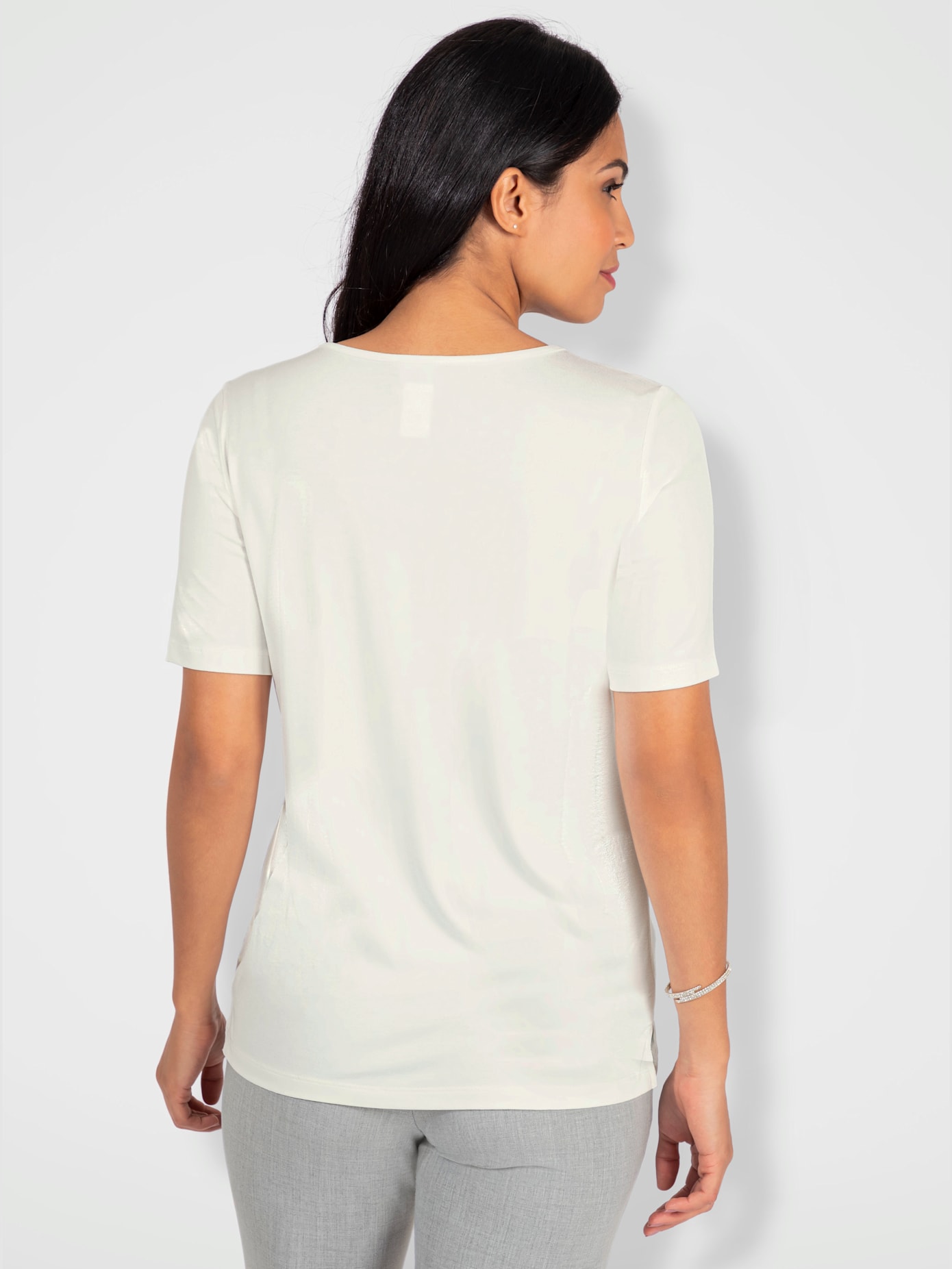 T-shirt à encolure ronde viscose