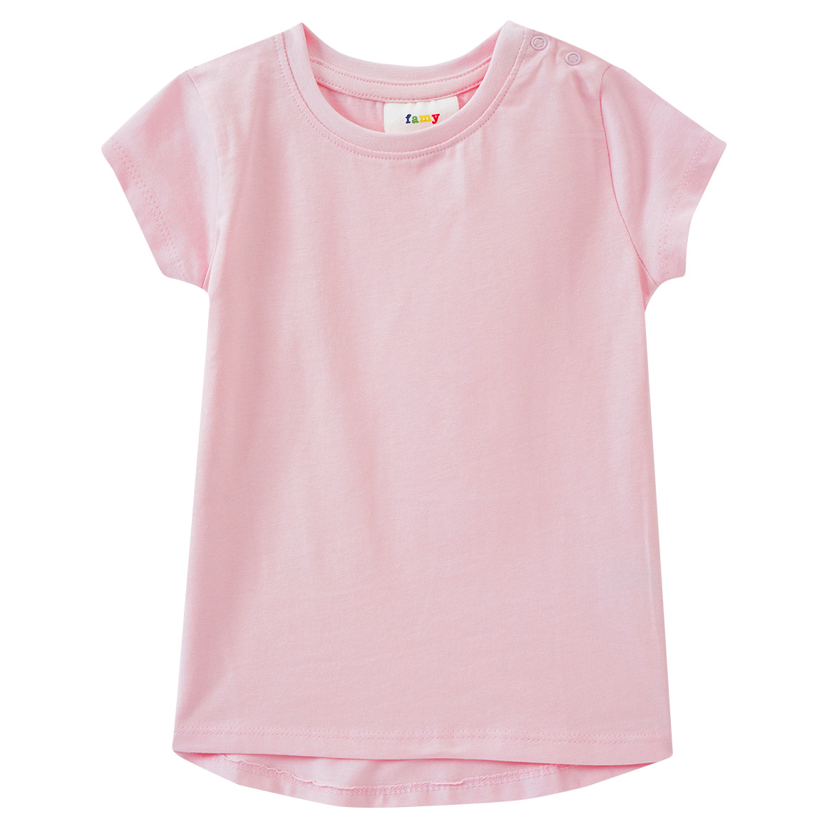 Famy 3 Baby T-Shirts im Basic-Look dunkelgrau / hellgrau / hellrosa