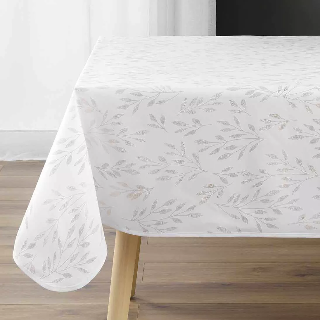 Nappe rectangulaire anti tache (150 x 240 cm) Lonigold Blanche