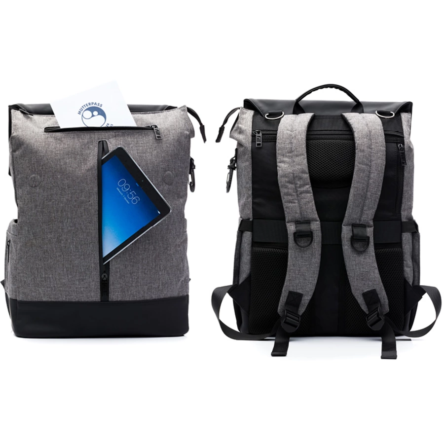 Fillikid Wickelrucksack Osaka grau melange