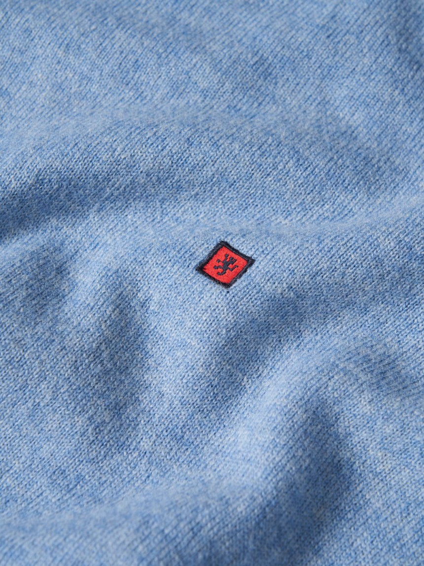 Pullover decote redondo em lã