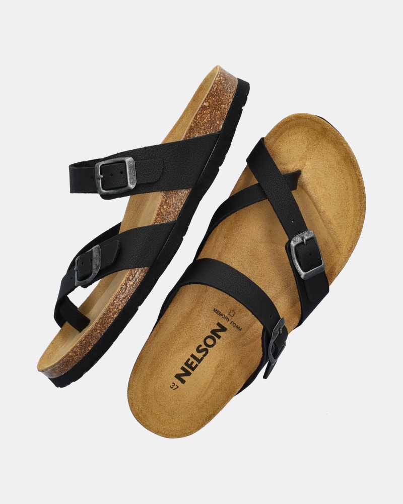 Nelson Slippers  - zwart