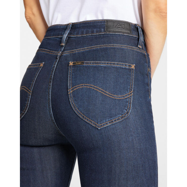 Lee Scarlett High TONAL STONEWASH Grå