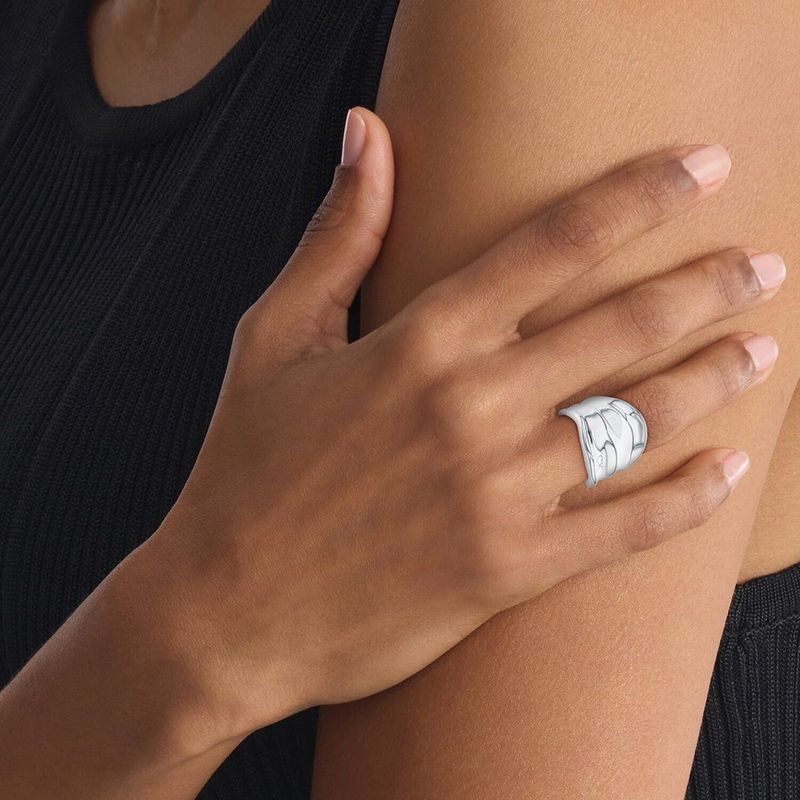 Calvin Klein - Elemental Ring - Roestvrij Staal - Organisch Ontwerp
