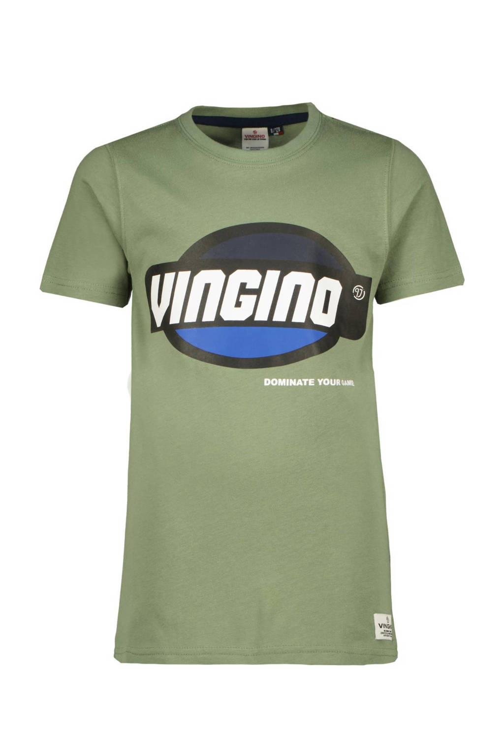 Vingino T-shirt met logo groen