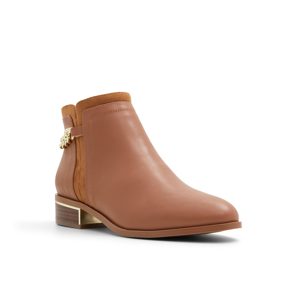 K STUDIO-Gilrey-Bottines Habillées - Talon bloc - Marron Clair