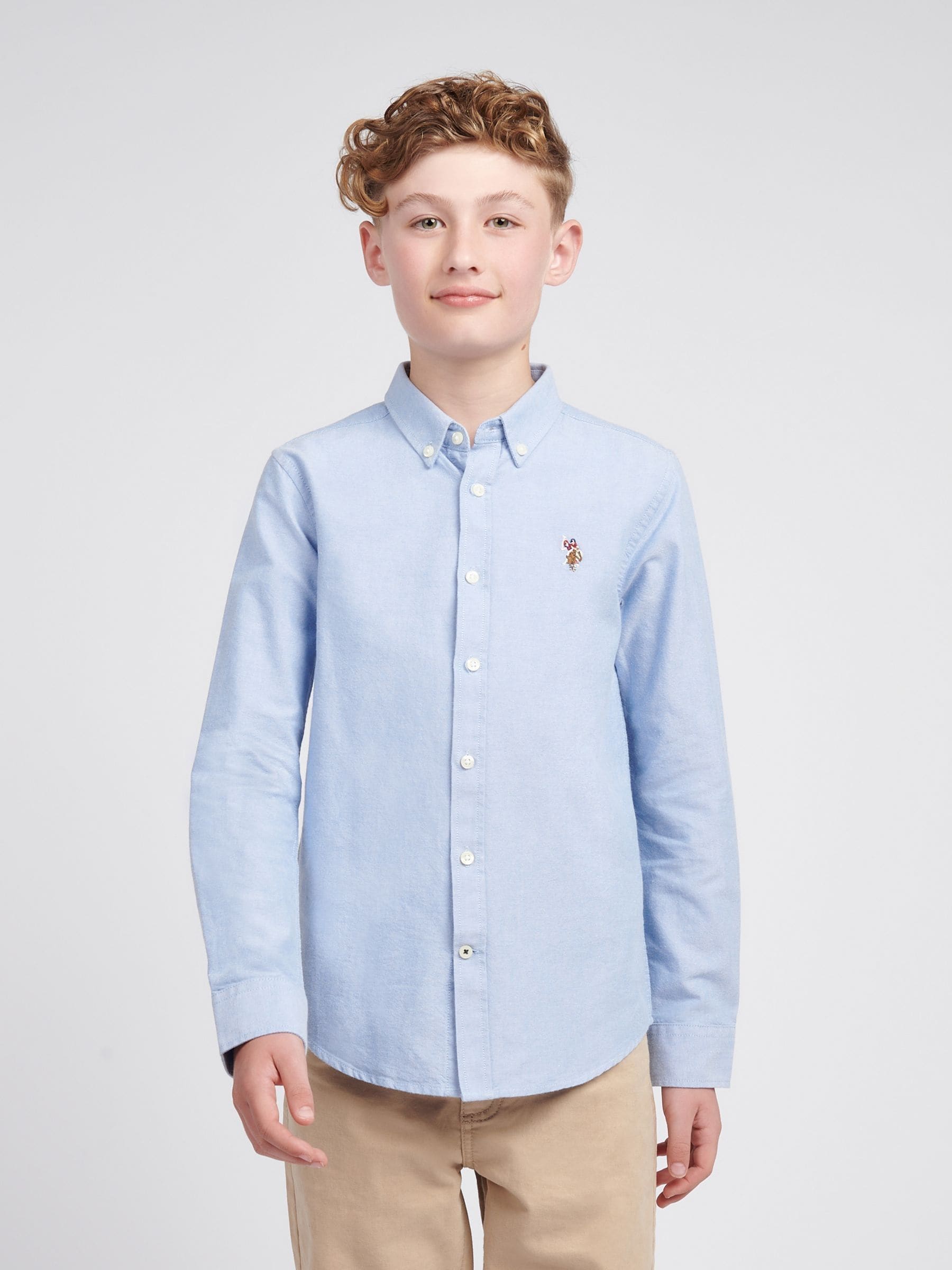 Blauw - U.S. Polo Assn Boys Oxford Shirt