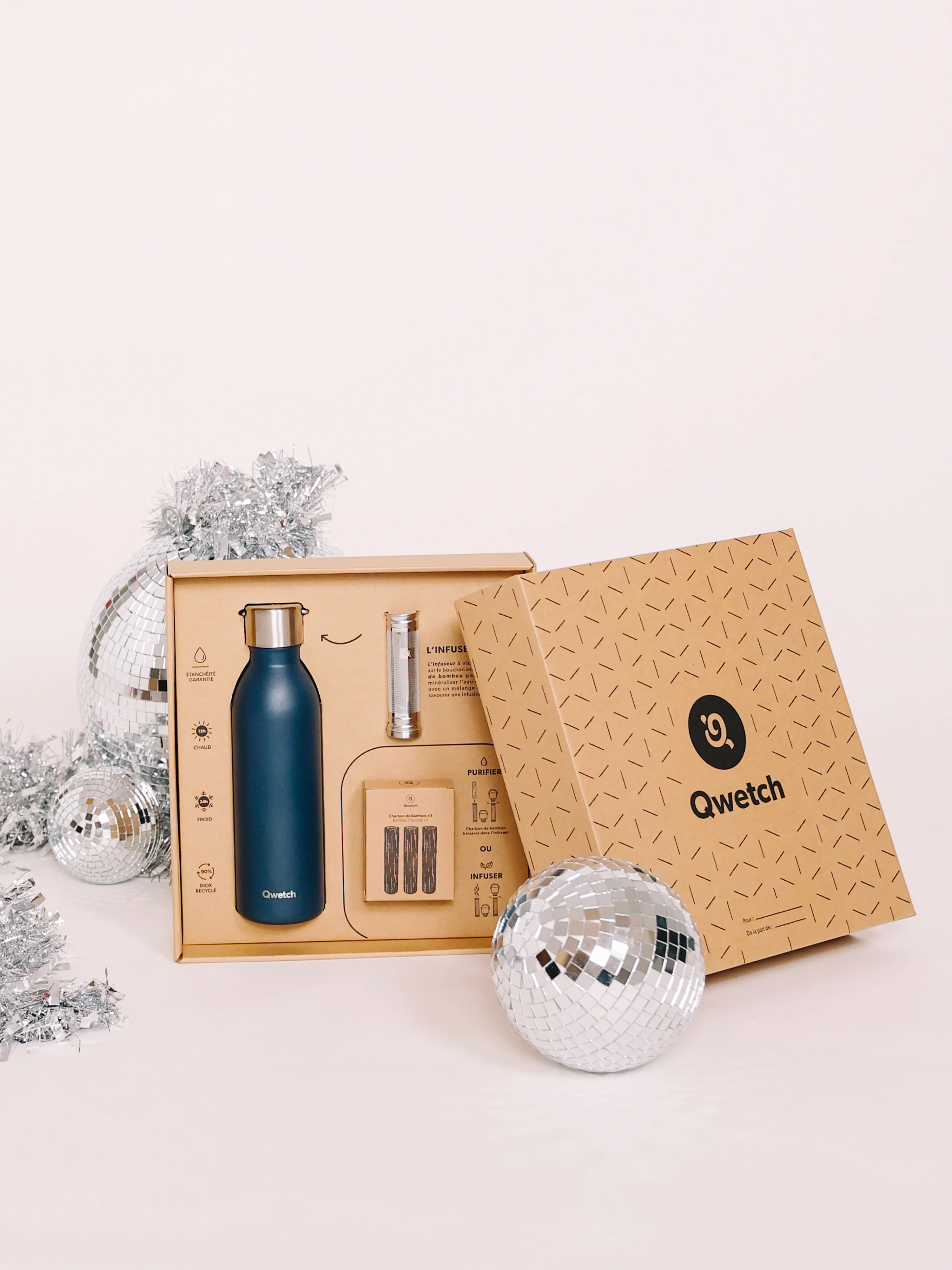 Coffret Cadeau Active Bleu Marine - Qwetch