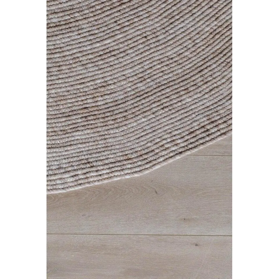 Interieur05 rond vloerkleed Gapo beige - 250 x 250 cm