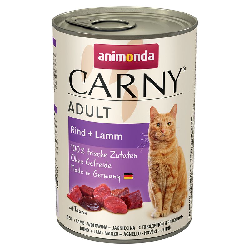 Lot 4 saveurs animonda Carny Adult 12 x 400 g à prix discount sur bitiba.fr