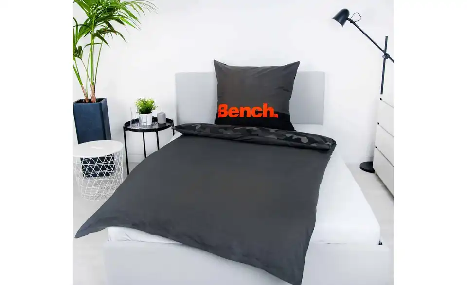 Bettwäsche-Set Bench 200 cm 135 cm Khaki 135x200 cm