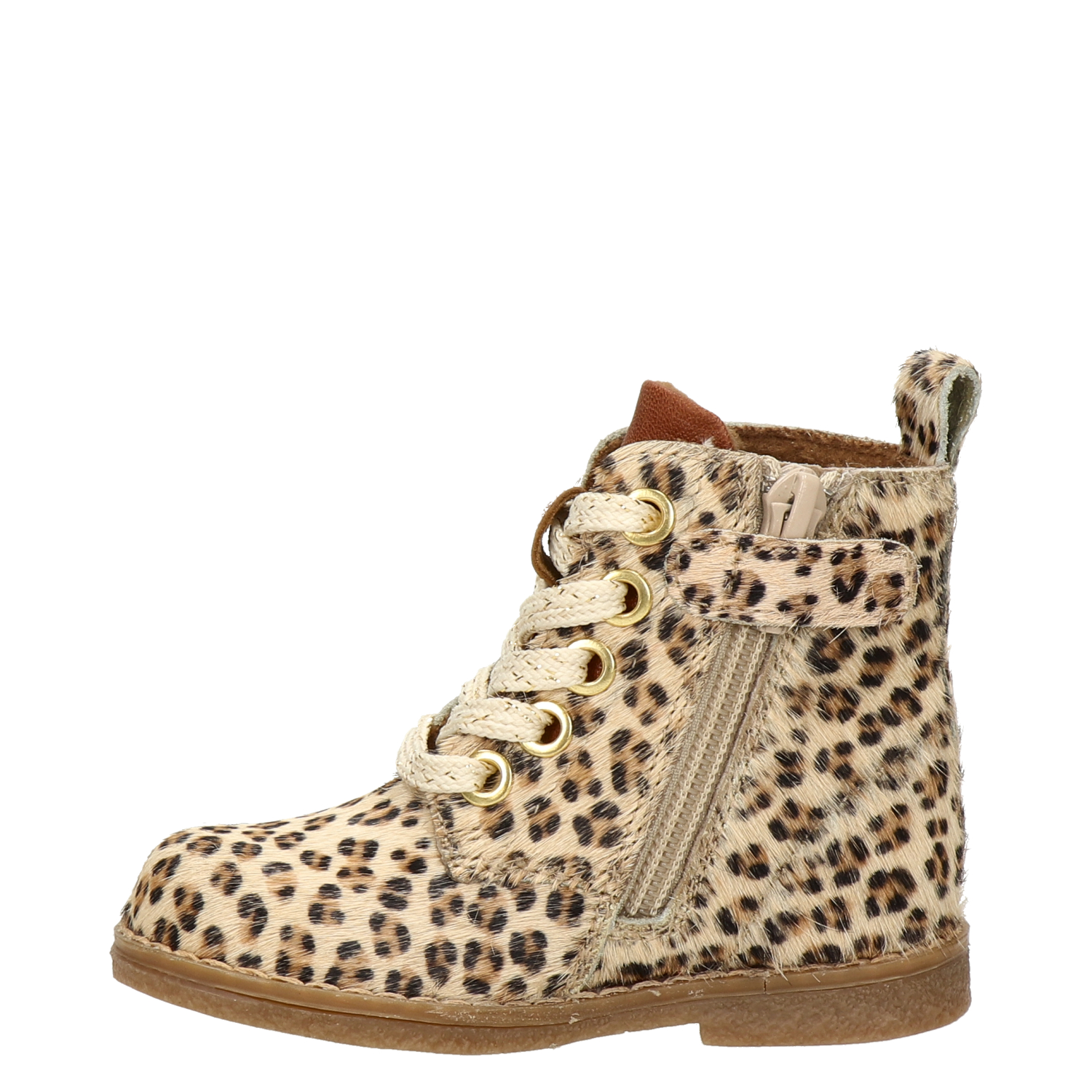 Kids meisjes veterboot Nelson Kids Beige