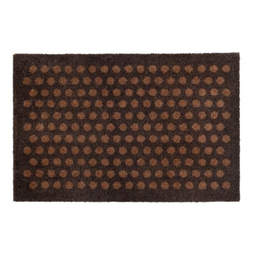 Tica Copenhagen Dot Gulvmåtte, Cognac/Mørkebrun, 40x60 cm