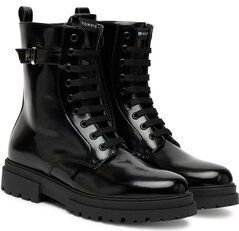 Tommy Hilfiger - Enkelboot - Imitatieleer - Zwart - Met Ritssluiting en Veters