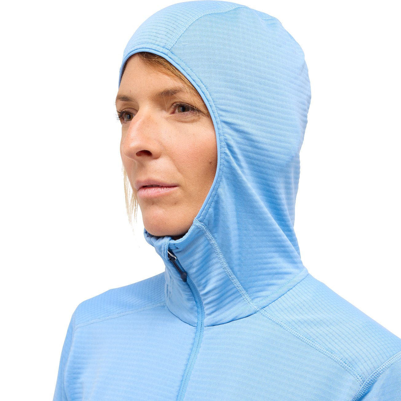 Haglöfs L.I.M Mid Multi II Hood Fleecejacke Damen sky blue