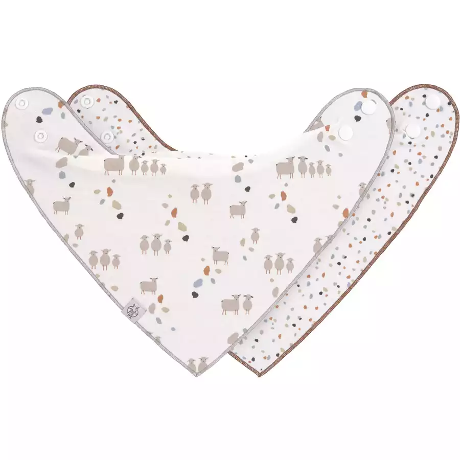 Lässig Dreieckstuch 2er Pack Tiny Farmer Schaf