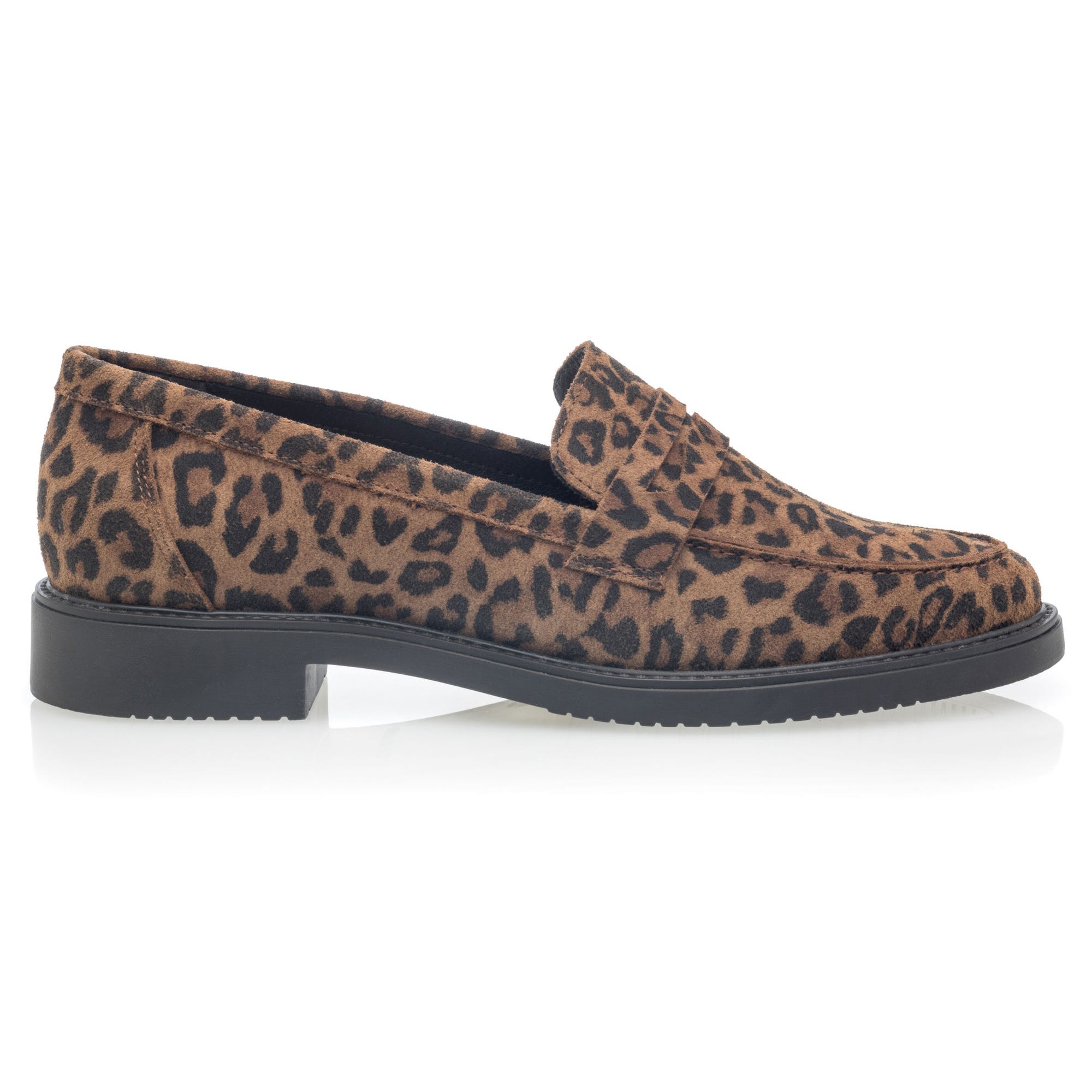 Mocassins Femme en cuir cognac