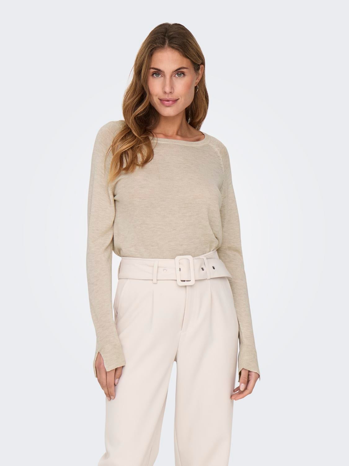 ONLVIENNA Strickpullover Whitecap Gray