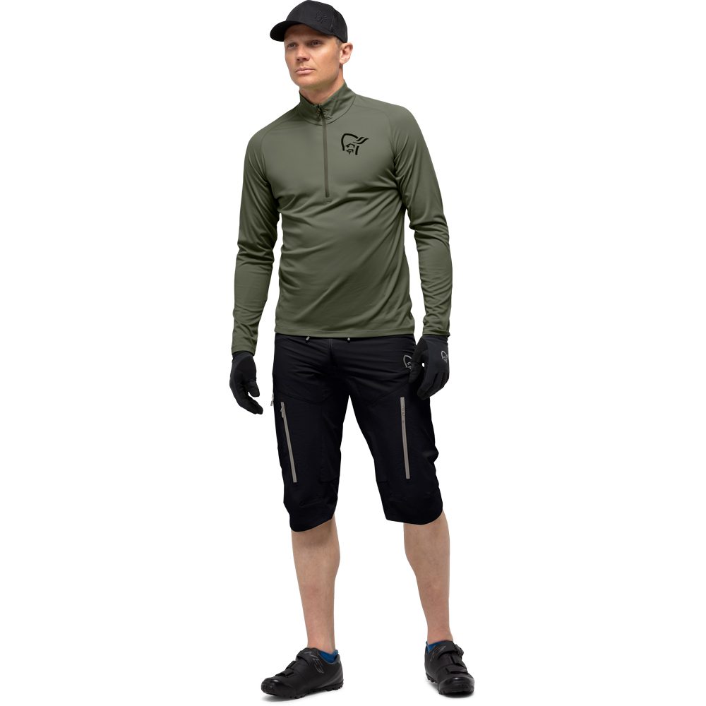 Norrona Fjørå Flex 1 Bike Shorts Herren caviar multi