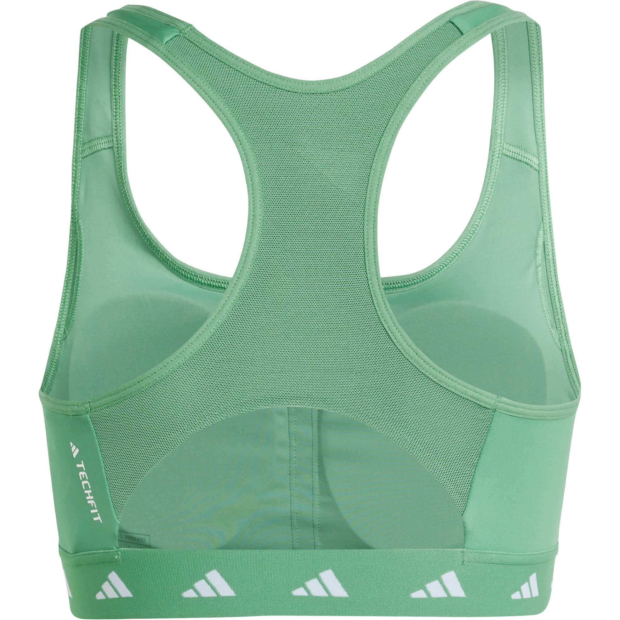 adidas Powerreact Training Medium-Support Techfit Sport BH Damen preloved green