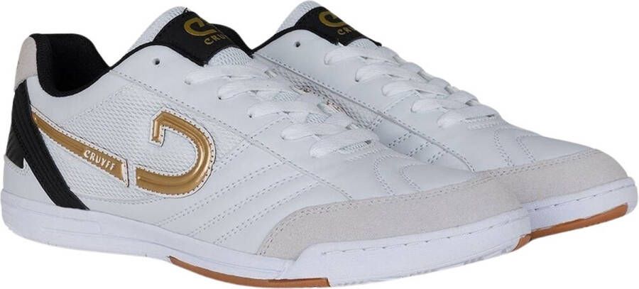 Cruyff Libra senior voetbalschoenen wit goud zwart