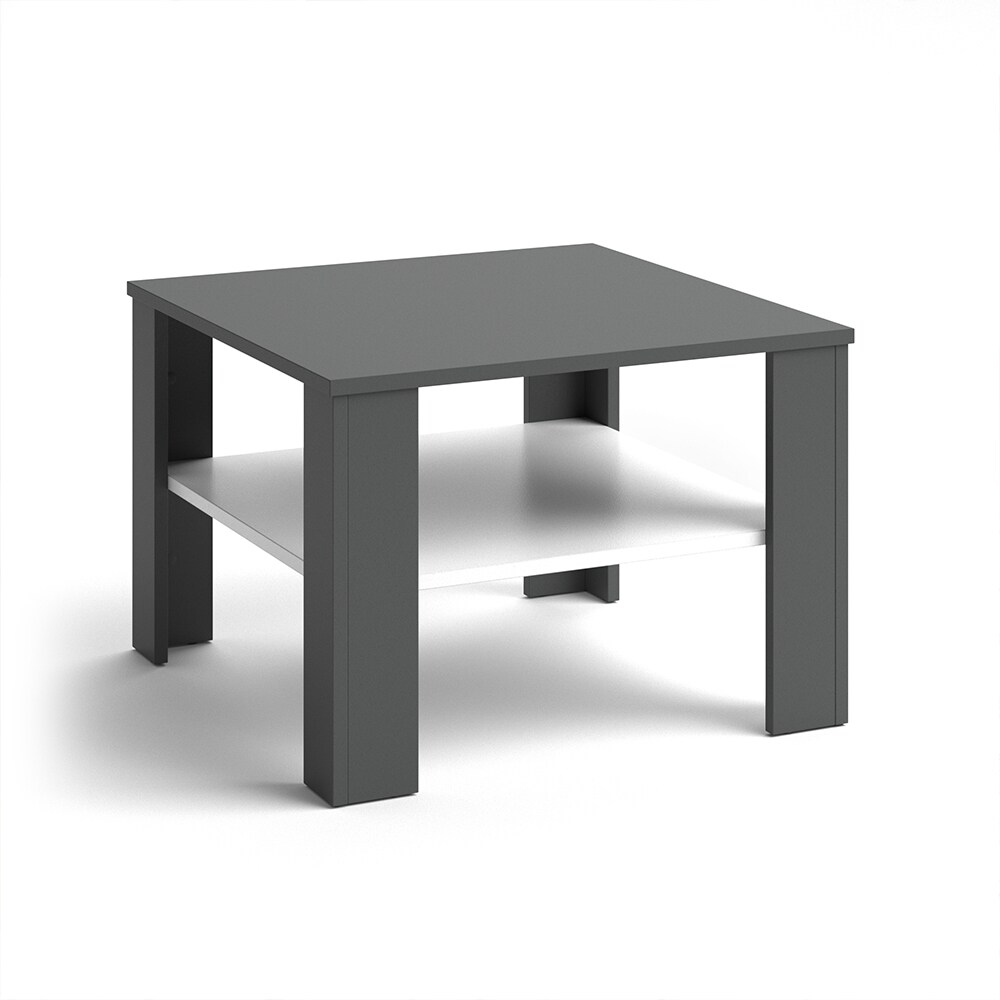 VICCO Couchtisch HOMER Anthrazit Weiß 60x60 cmWohnzimmer Sofatisch Kaffeetisch