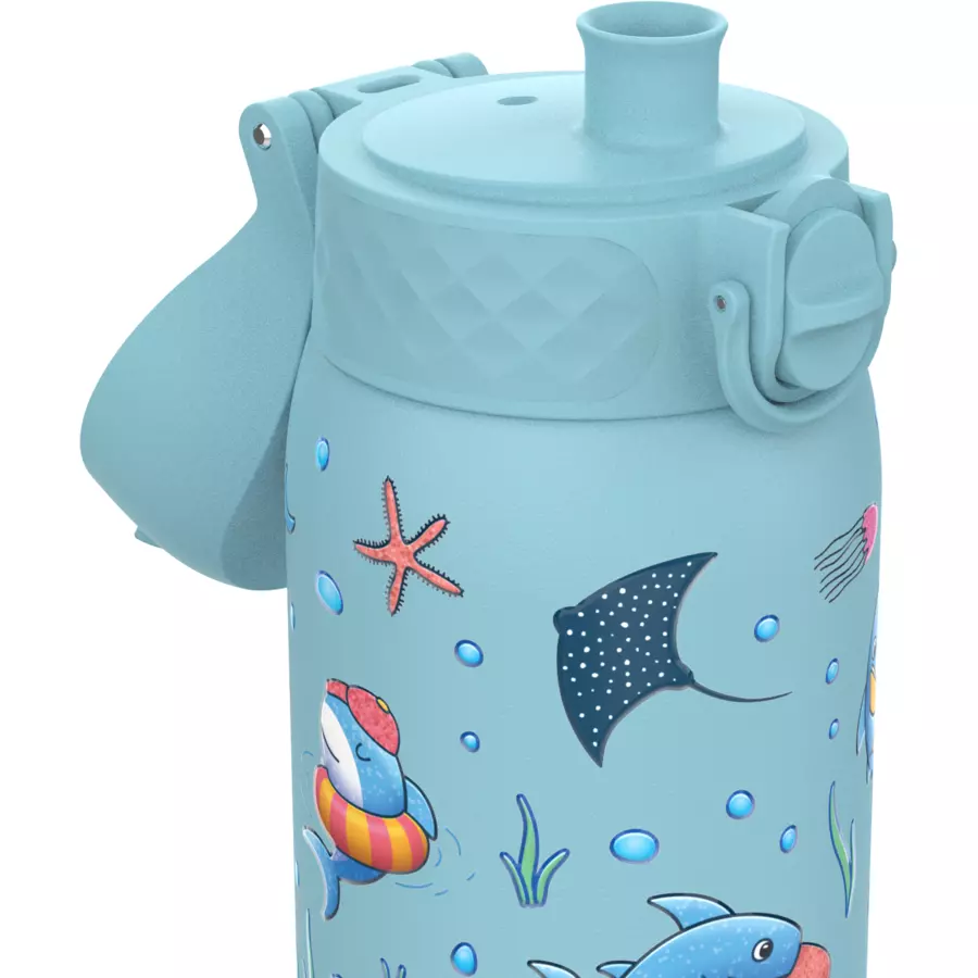ion8 Kinder-Wasserflasche Edelstahl 400 ml hellblau