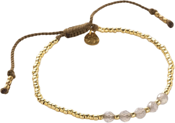 A Beautiful Story Essential Labradorite Bracelet GC Gold