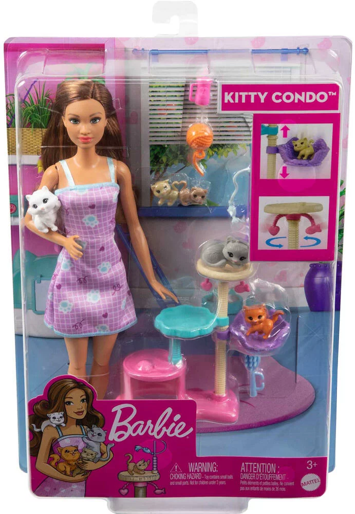 BARBIE - COFFRET BARBIE ET SES CHATS