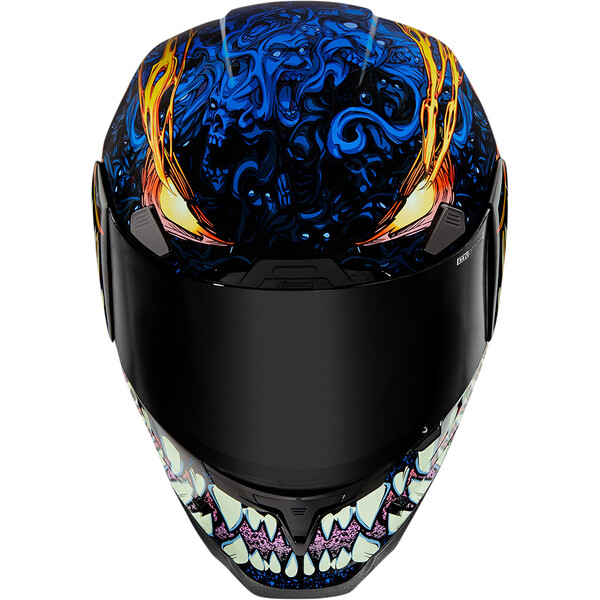 Icon - Casque Airframe Pro Soul Food™ Noir / Bleu / Jaune