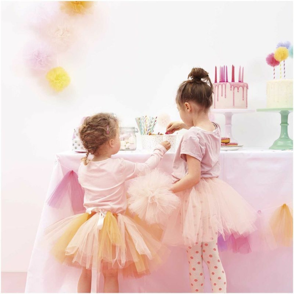 Rouleau de tulle 50 cm x 5 m - blanc