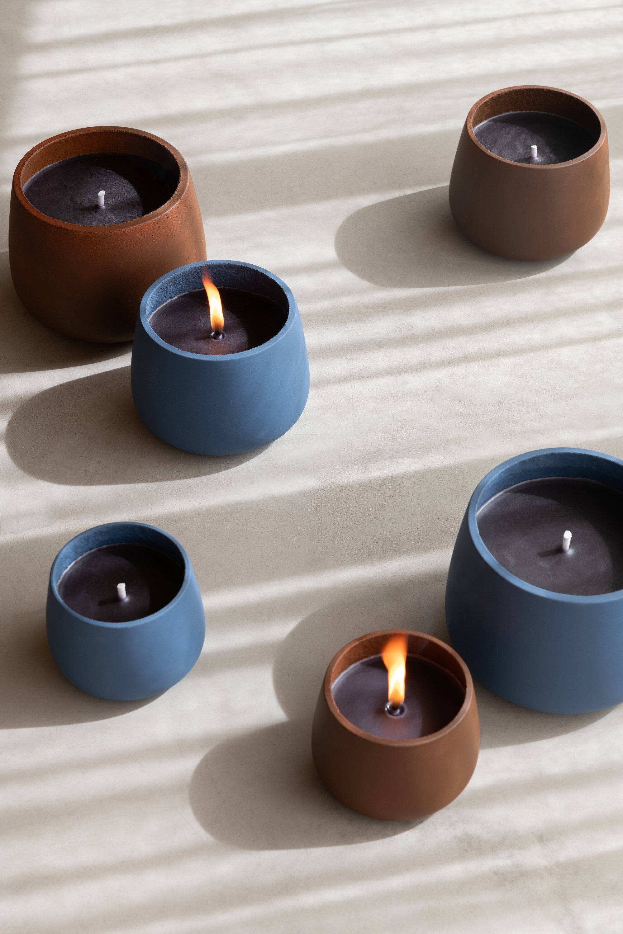 J-Line buitenkaars Cyra - cement - blauw - medium