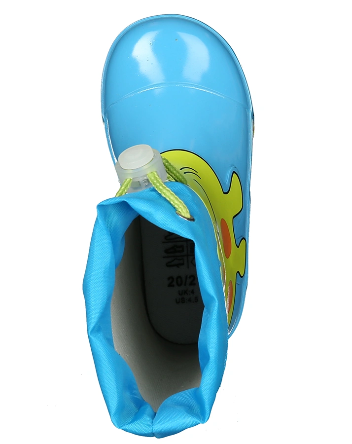 Gummistiefel KROKODIL in blau/grün