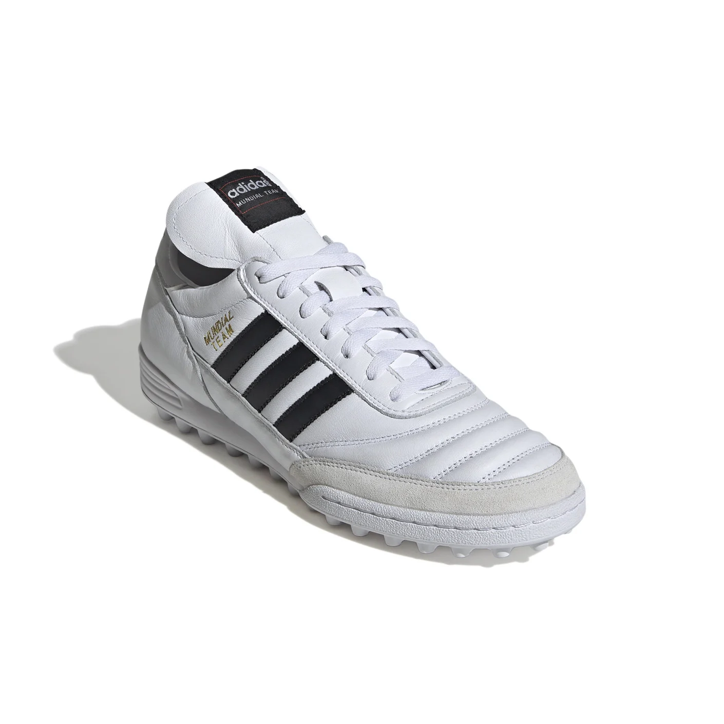 Adidas Mundial Team Turf Voetbalschoenen (TF) Wit Zwart Goud
