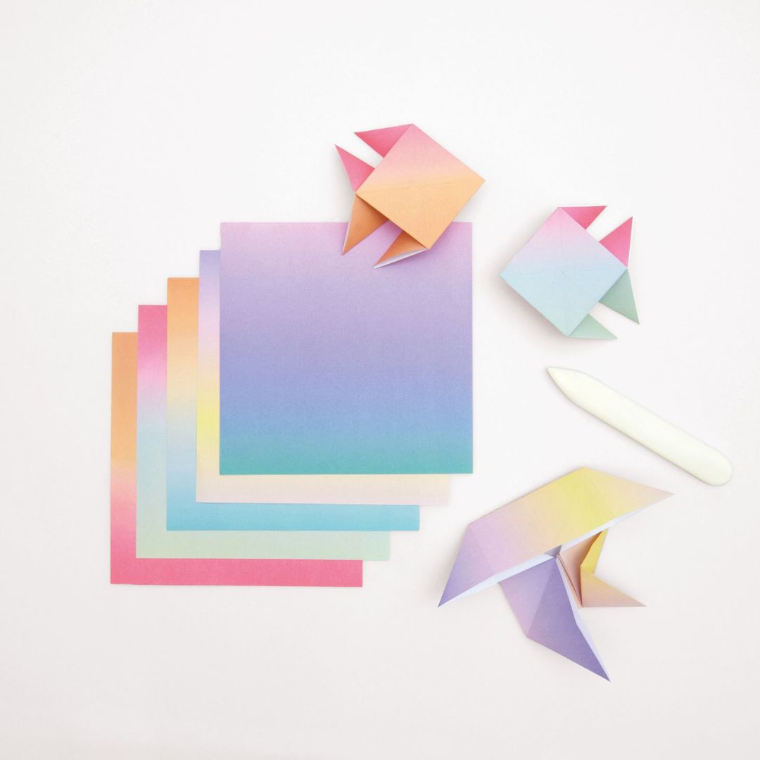 Vouwpapier origami linear gradient - 50st
