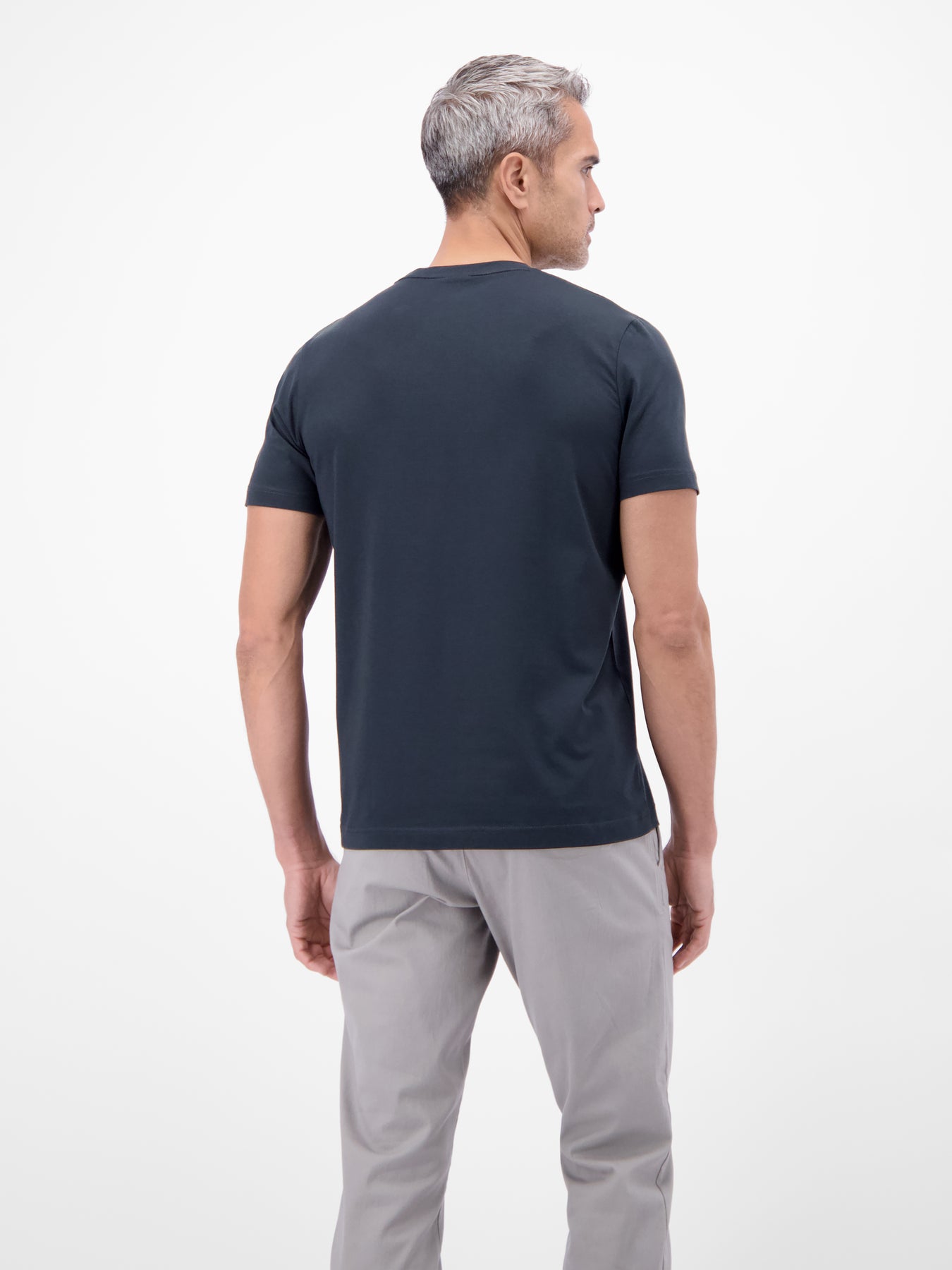 Basic T-Shirt mit LERROS Logo-Print