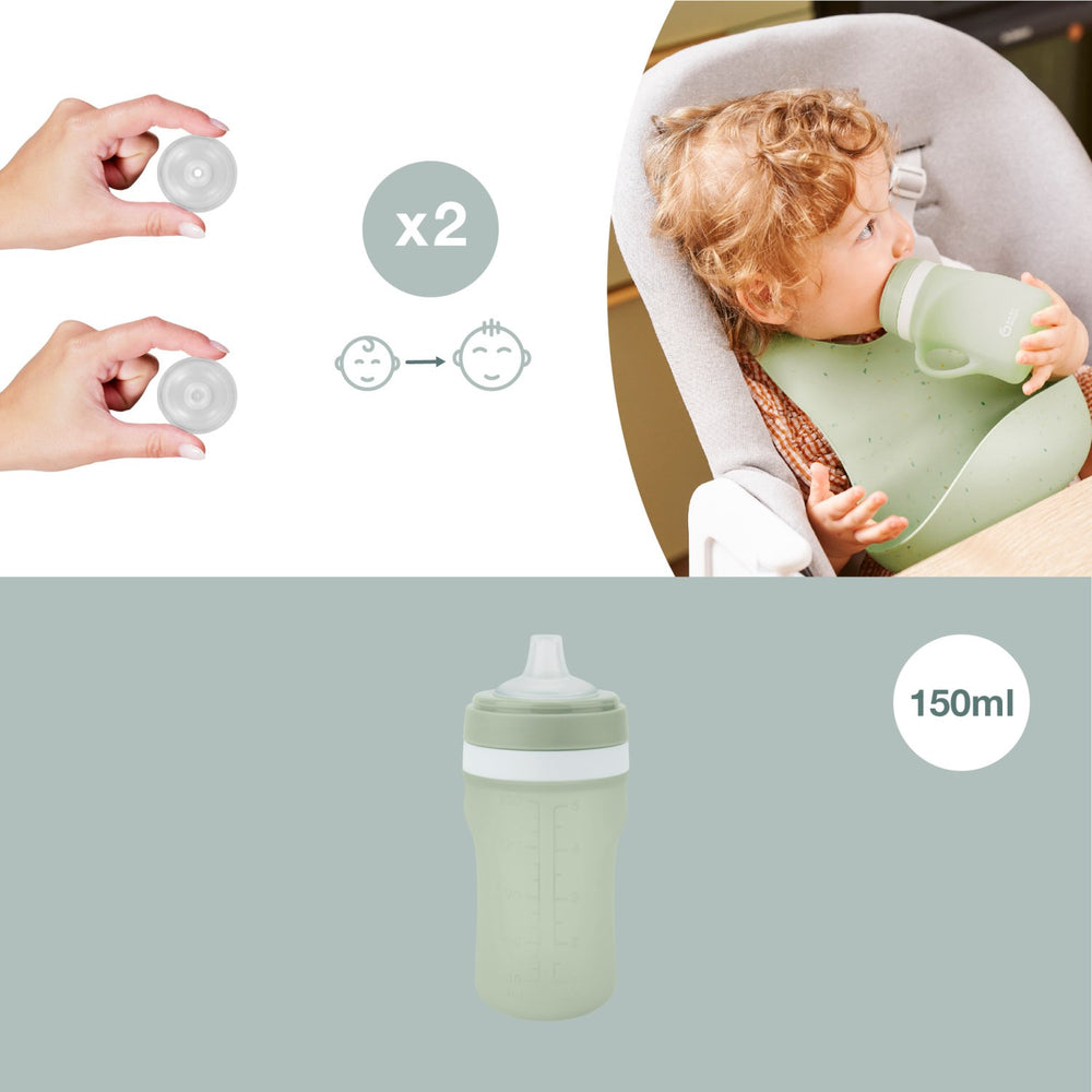 Køb Babymoov Green Silikone Vandflaske