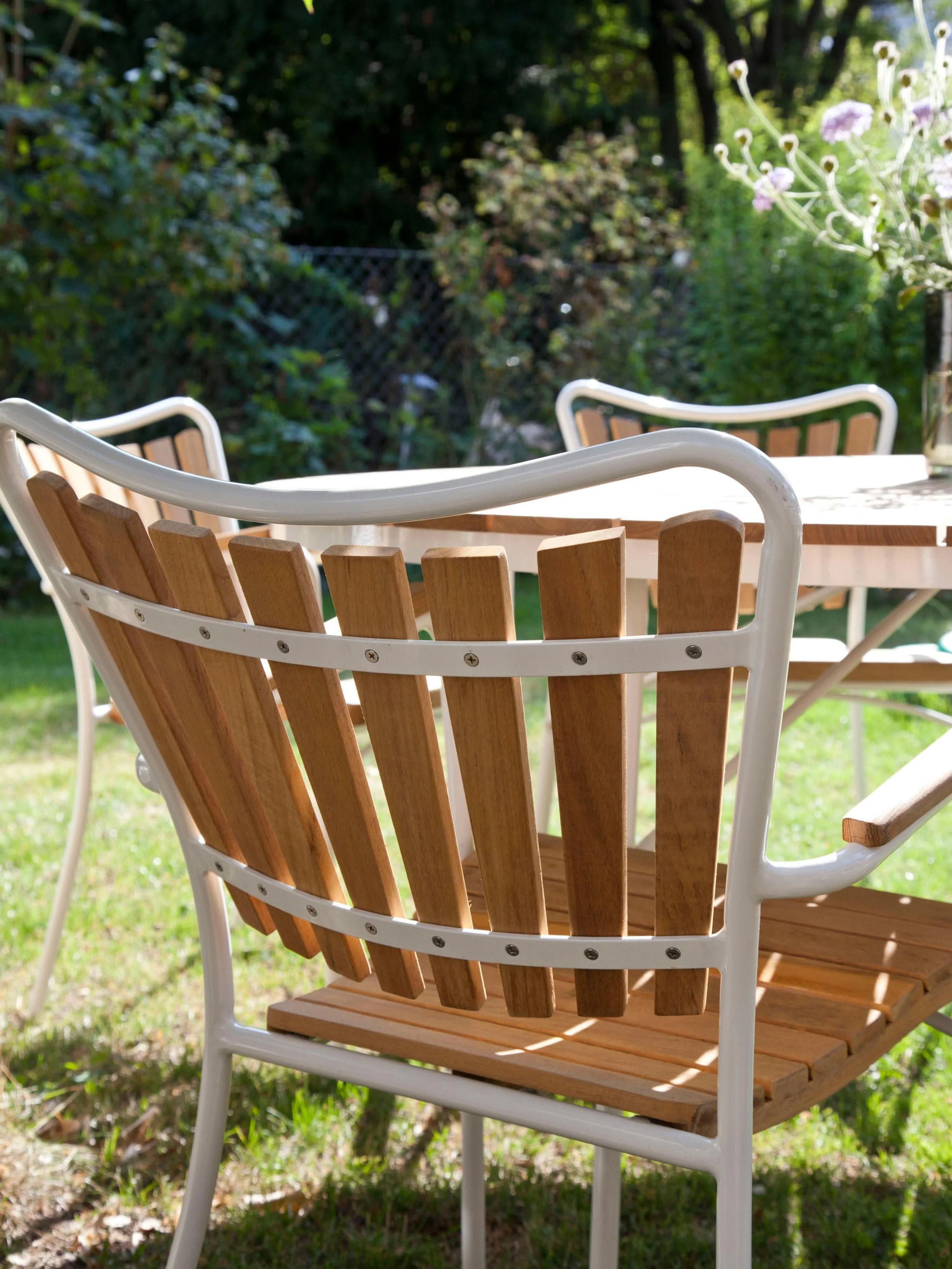 Tuinstoelen Ellen van teakhout, 2 stuks