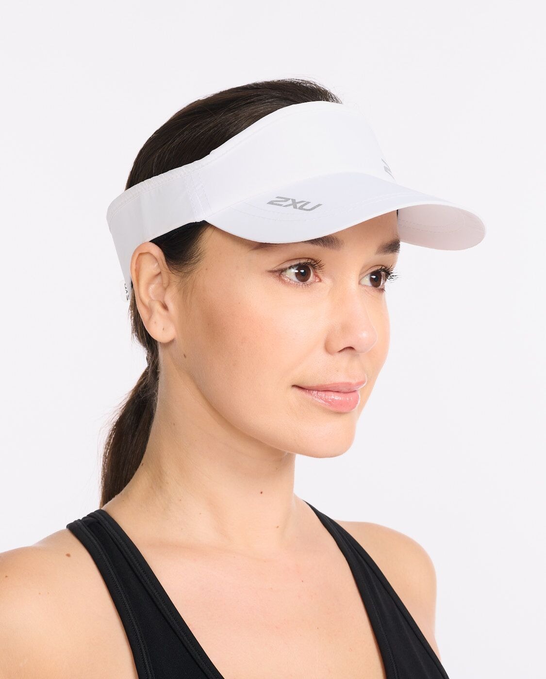 Run Visor Unisex White/White