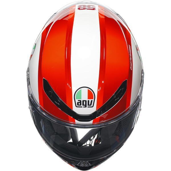 AGV - Casque K6 S Sic 58 Rouge / Blanc
