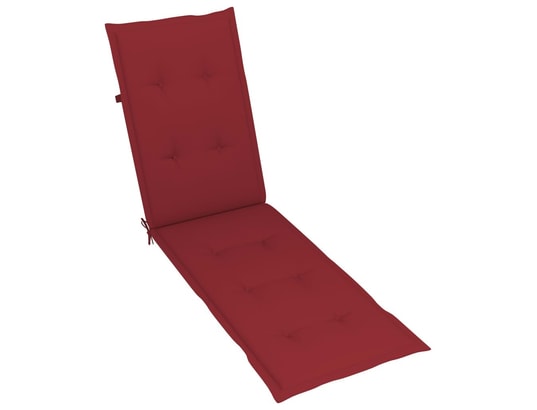 VIDAXL - Galette de chaise Coussin de chaise de terrasse rouge bordeaux (75+105)x50x4 c...