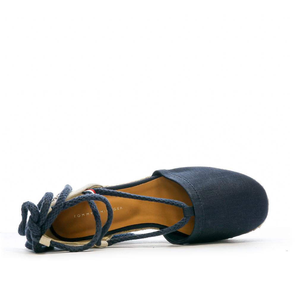 Tommy Hilfiger Chaussures compensées Marine Femme Tommy Hilfiger Linen