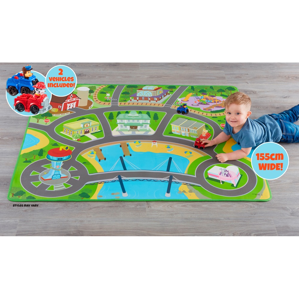 PAW Patrol Mega-Spielmatte mit zwei Fahrzeugen
