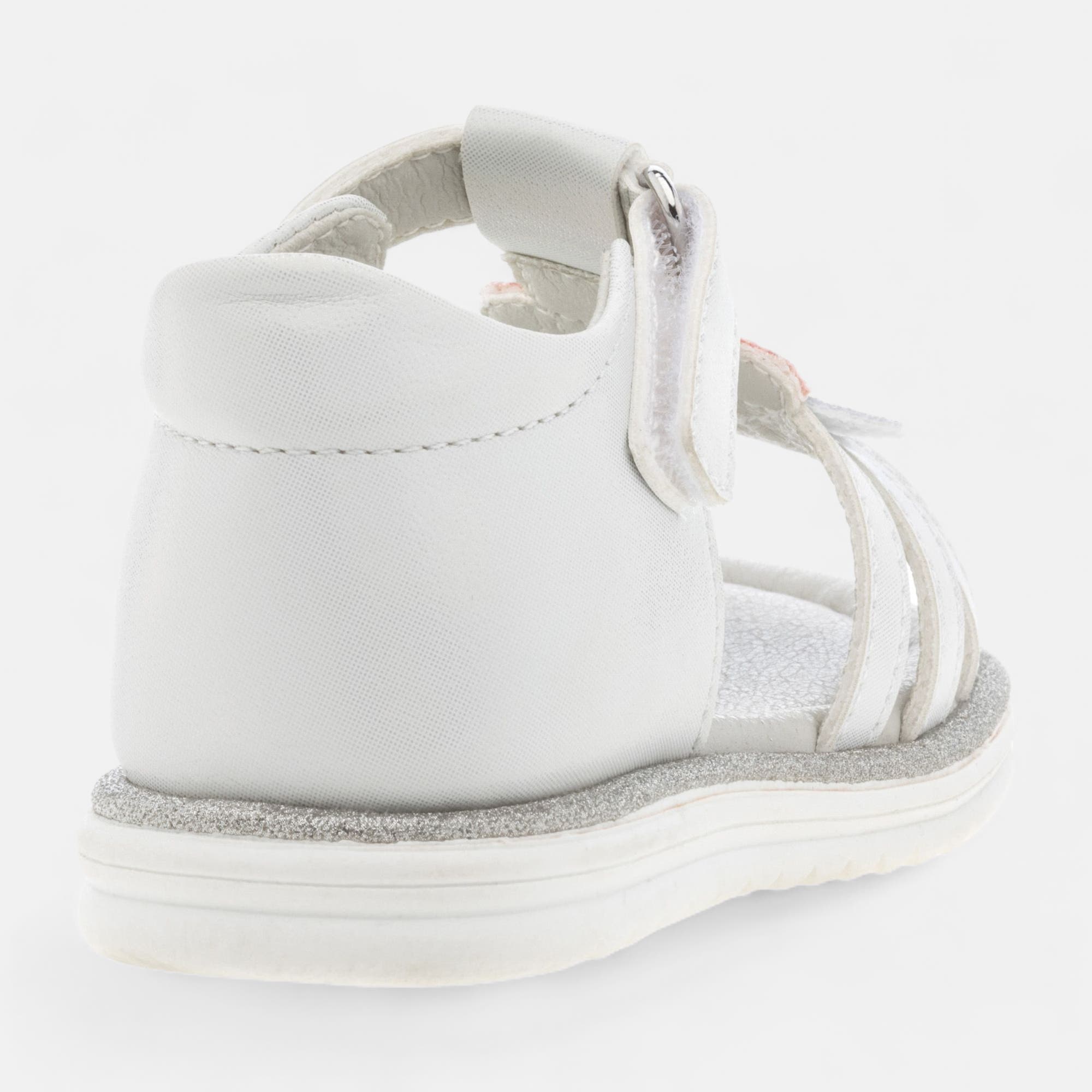 Nu-pieds Bébé fille argent