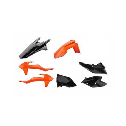 Kit plastiques Polisport COULEUR ORANGE/NOIR