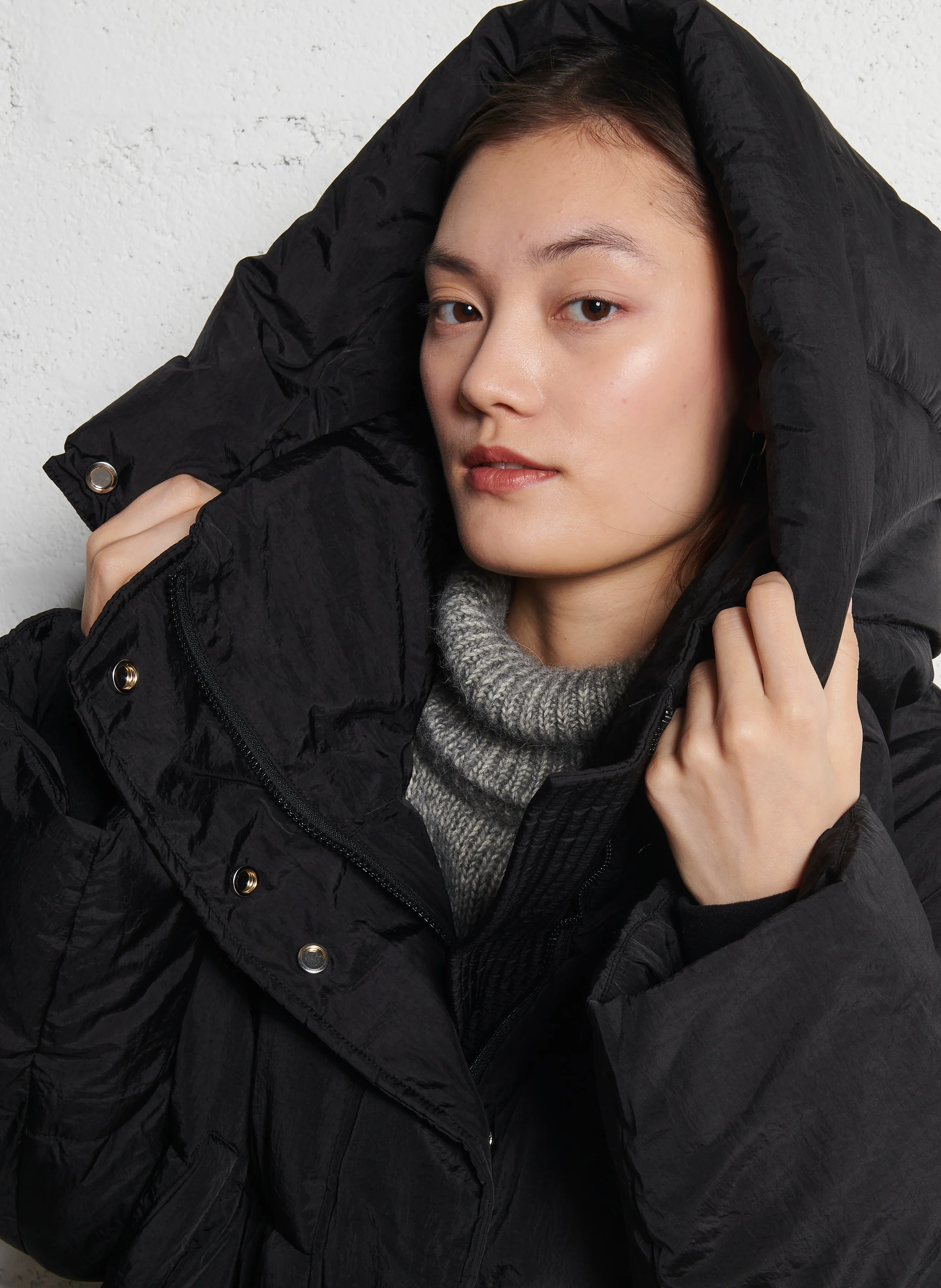 MOUMOUME - Doudoune oversize col montant| Noir